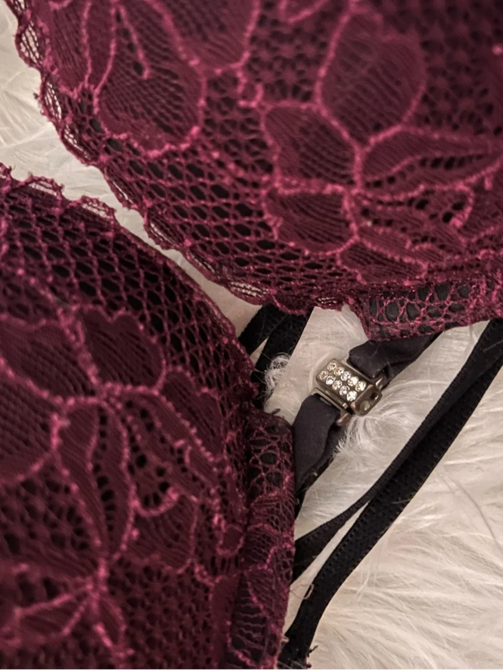 Ultra  Push-Up Bra in Burgundy - Women Intimates - Picture 3 of 4